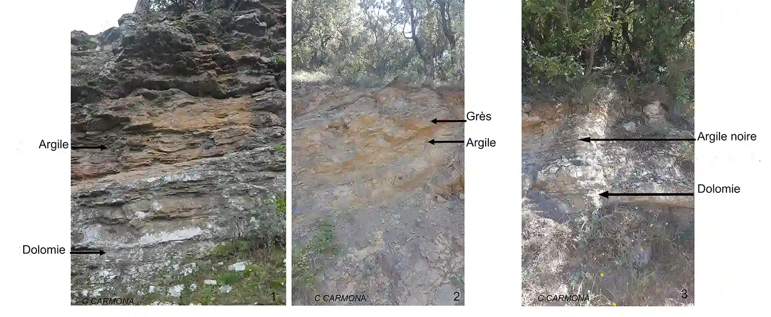 argilites-grès-dolomie-aigladines-col-uglas